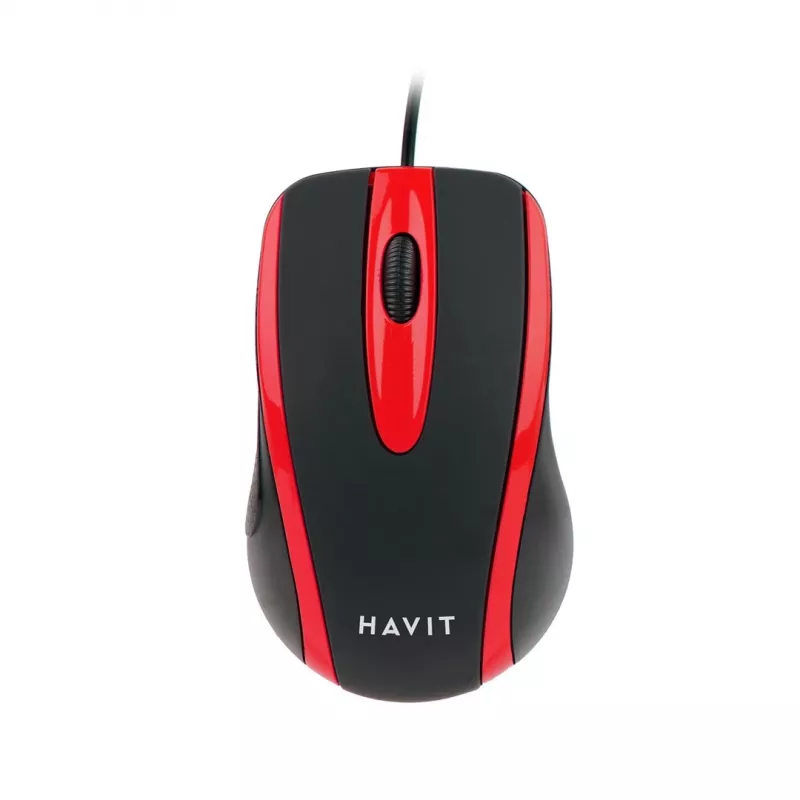 Havit HV-MS753 – καθολικό ποντίκι υπολογιστή, κόκκινο και μαύρο