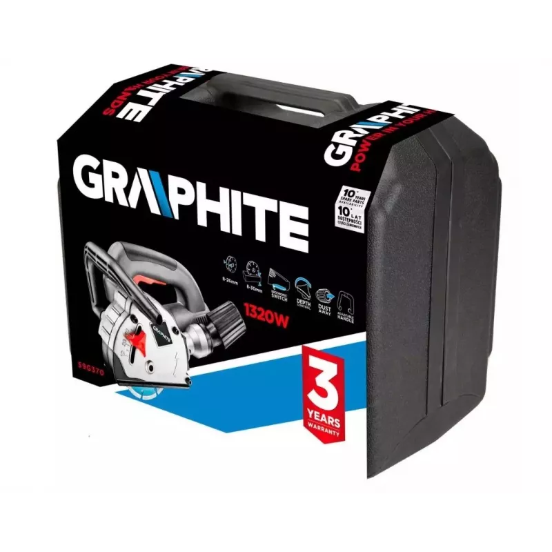 GRAPHITE 59G370 φρέζα τοίχου, 1320 W, δίσκος 125 mm