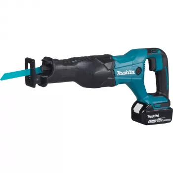 Επαναφορτιζόμενη σέγα DJR186RT, 18 Volt, Σέγα Μπλε/Μαύρο, Μπαταρία ιόντων λιθίου 5,0 Ah