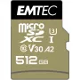 Κάρτα μνήμης Emtec 512GB MicroSDXC UHS-I ECMSDM512GXC10SP