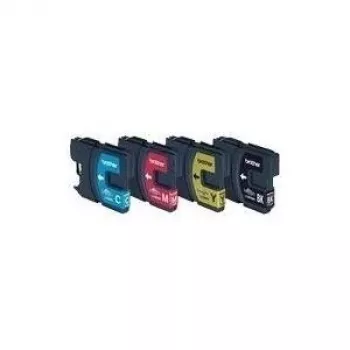 ΓΝΗΣΙΟ Brother Πολυσυσκευασία Black / Cyan / Magenta / Yellow LC-980 LC980VALBPDR 1080 σελίδες 4 δοχεία μελάνης