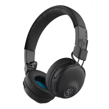 JLab Studio Wireless μαύρο – Bluetooth On-Ear ακουστικά (30 ώρες διάρκεια μπαταρίας, ενσωματωμένο μικρόφωνο, τηλεχειριστήριο)