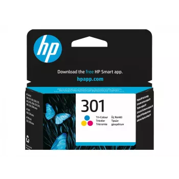 HP 301 - 3 ml - Χρώμα (Cyan, Magenta, Κίτρινο) - γνήσιο - δοχείο μελανιού - για HP DeskJet 1000, 1010, 1050 AiO, 1050A AiO, 1510 AiO, 2000, 2050 AiO, 205