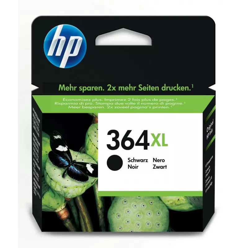 HP 364XL High Yield Μαύρο Γνήσιο Δοχείο μελανιού