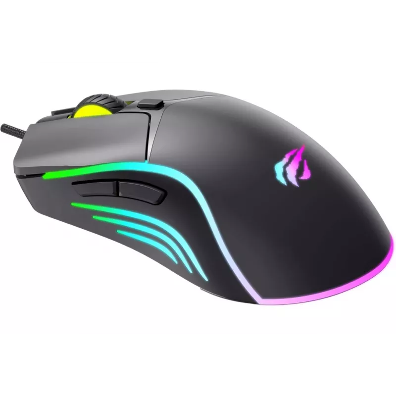 Ποντίκι gaming Havit MS1038 μαύρο αμφίχειρο USB 8000 DPI 7 κουμπιά