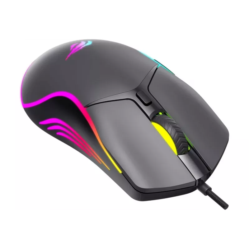 Ποντίκι gaming Havit MS1038 μαύρο αμφίχειρο USB 8000 DPI 7 κουμπιά
