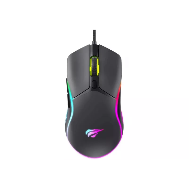 Ποντίκι gaming Havit MS1038 μαύρο αμφίχειρο USB 8000 DPI 7 κουμπιά