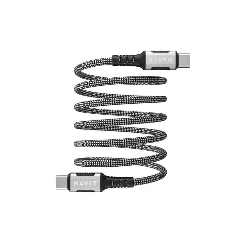 Havit CB6297 Μαγνητικό καλώδιο USB Type C σε USB Type C 1m Μαύρο