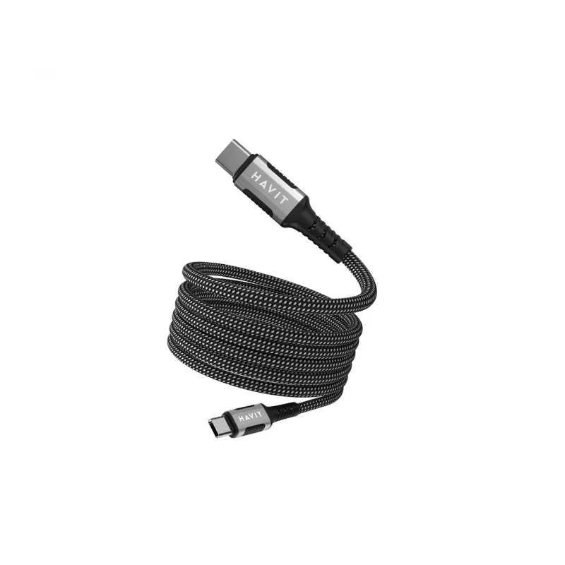 Havit CB6297 Μαγνητικό καλώδιο USB Type C σε USB Type C 1m Μαύρο