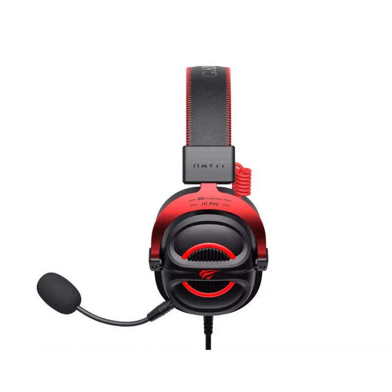 Headset Havit H2002E Pro Ενσύρματο Gaming Μαύρο Κόκκινο