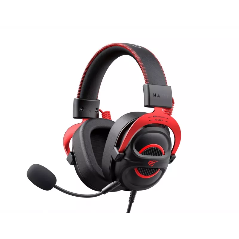 Headset Havit H2002E Pro Ενσύρματο Gaming Μαύρο Κόκκινο