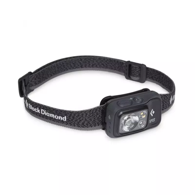 Black Diamond Spot 400 μαύρο, κόκκινο φακός κεφαλής LED