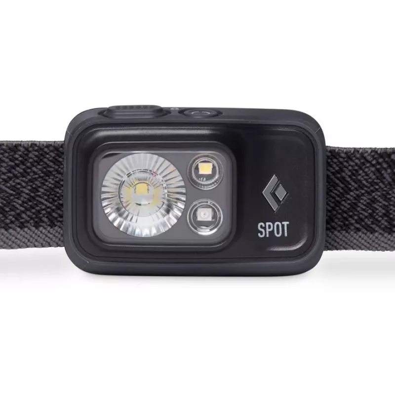 Black Diamond Spot 400 μαύρο, κόκκινο φακός κεφαλής LED