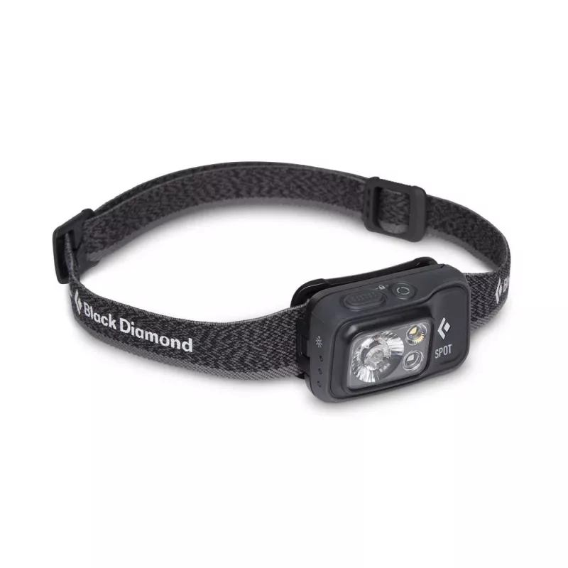 Black Diamond Spot 400 μαύρο, κόκκινο φακός κεφαλής LED