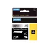 DYMO 19 mm RHINO Permanent Polyester - μαύρο σε γκρι - πολυεστέρας - D1 - Βέλγιο - κουτί (S0718200)