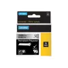 DYMO 19 mm RHINO Permanent Polyester - μαύρο σε γκρι - πολυεστέρας - D1 - Βέλγιο - κουτί (S0718200)