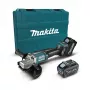 Επαναφορτιζόμενος γωνιακός τροχός GA038GT201 XGT 40Volt μπλε μαύρο 2x μπαταρία Li-Ion XGT 5,0Ah βαλίτσα