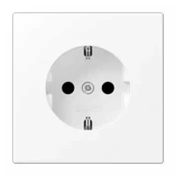 Πρίζα Typ F jung LS 1520 WWM, 2P 16 A 250 V, 1-Modul, λευκό θερμοπλαστικό
