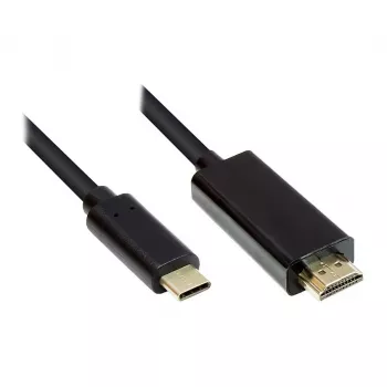 Good Connections GC-M0101 – 2 m – HDMI Type-A (Standard) – USB Type-C – αρσενικό βύσμα – αρσενικό βύσμα – ευθύ