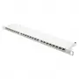 Patchpanel 48,30cm (19) Cat. 6A, 24-Port, 0,5 HE, STP θωρακισμένο, άνοιγμα χωρίς εργαλεία, Λευκό (RAL9010), Go (GC-N0143)