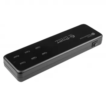 Επιτραπέζιος σταθμός ταχείας φόρτισης USB 120W, 6-Port (6x USB-C™), PD 3.0, QC 4+, μαύρο, Good Connections (PCA-D003S)
