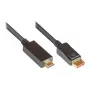 Καλώδιο σύνδεσης DisplayPort 1.4 σε HDMI 2.0, 4K @60Hz, επιχρυσωμένες επαφές, OFC, μαύρο, 2m, Good Connections® (DP14-HDMI)