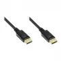 Good Connections καλώδιο σύνδεσης DisplayPort 1.2 - αρσενικό βύσμα με προστασία ασφάλισης - επιχρυσωμένο - μαύρο - 7,5m