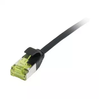 Καλώδιο Patch RJ45, CAT6A 500 MHz, 0,25 m, μαύρο, U/FTP, Slimline στρογγυλό d=3,8 mm, TPE/LSZH (Superflex), AWG32, με καλώδιο Cat.7, Synergy 21 (S217311V3)