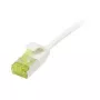 Καλώδιο Patch RJ45, CAT6A 500 MHz, 5 m, λευκό, U/FTP, Slimline στρογγυλό καλώδιο d=3,8 mm, TPE/LSZH (Superflex), AWG32, με καλώδιο Cat.7, Synergy 21 (S217327V3)