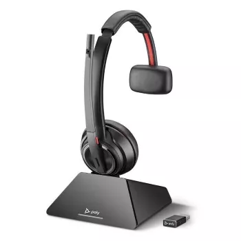 HP Poly Poly Savi 8210 UC - Microsoft - Ακουστικό - On-Ear - DECT 6.0 - Ασύρματο - Πιστοποιημένο για Microsoft Teams (209212-02)