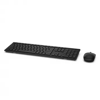 Dell KM636 - Σετ πληκτρολογίου-ποντικιού - ασύρματο - 2,4 GHz - QWERTZ - Γερμανικό - Μαύρο