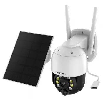 Κάμερα ασφαλείας IP Foscam B4 Dome 4 MP (2560×1440), Wi-Fi 2,4 GHz, IP65, ηλιακό + μπαταρία 5000 mAh, περιστροφή 355°, κλίση 90°