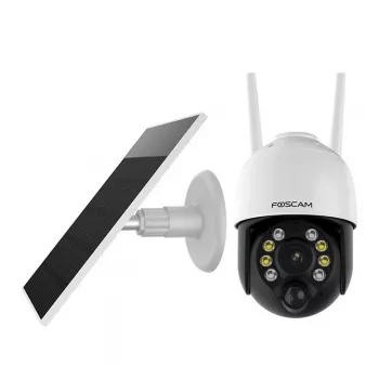 Κάμερα ασφαλείας IP Foscam B4 Dome 4 MP (2560×1440), Wi-Fi 2,4 GHz, IP65, ηλιακό + μπαταρία 5000 mAh, περιστροφή 355°, κλίση 90°