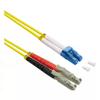 ROLINE Καλώδιο οπτικών ινών Duplex 9/125µm OS2 - LSH APC / LC UPC - LSOH - κίτρινο - 5 m