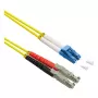 ROLINE Καλώδιο οπτικών ινών Duplex 9/125µm OS2 - LSH APC / LC UPC - LSOH - κίτρινο - 5 m