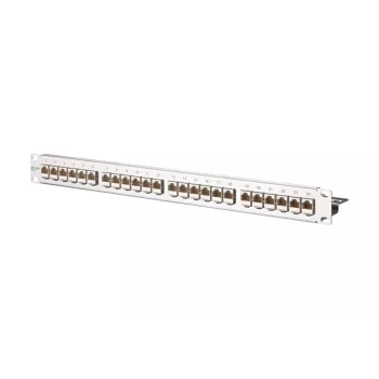 METZ CONNECT E-DAT Modul 24x8(8) 1HE Patchfeld Cat.6A ανοξείδωτο ατσάλι - patch panel - 1U - 24 θύρες (130921-E)