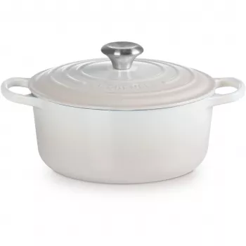 Le Creuset Signature Κατσαρόλα στρογγυλή 24 cm Meringue (21177247164430)