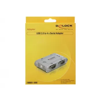 DeLOCK 87414 USB 2.0 σε 4-Port RS-232 Σειριακός προσαρμογέας