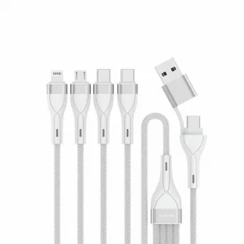 4smarts 541024 Καλώδιο USB 1,2 m USB A/USB C USB C/Micro USB-A/Lightning Λευκό (541024)