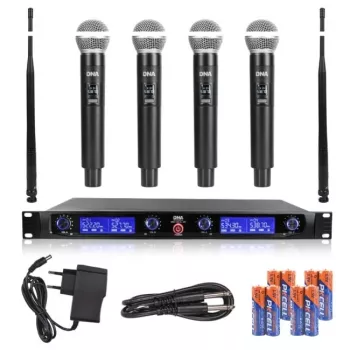 DNA WM4 Vocal Set - σετ (ασύρματο μικρόφωνο, 4x πομποί χειρός, σύστημα ήχου UHF)