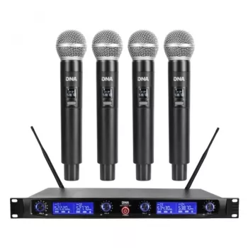 DNA WM4 Vocal Set - σετ (ασύρματο μικρόφωνο, 4x πομποί χειρός, σύστημα ήχου UHF)
