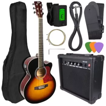 V-TONE EAG SET SB - σετ (4/4 ηλεκτροακουστική κιθάρα + ενισχυτής), sunburst