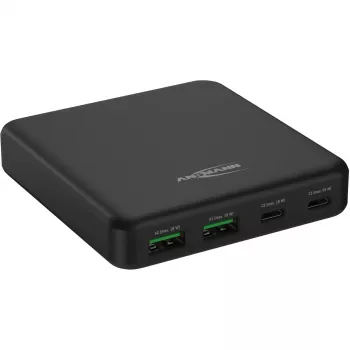 Φορτιστής USB Επιτραπέζιος Φορτιστής DC465PD (μαύρο, 65 Watt, PD, Quick Charge 3.0)