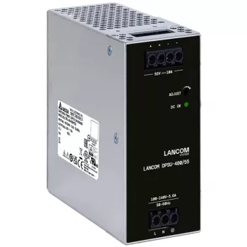 Τροφοδοτικό Lancom Systems LANCOM DPSU-480/55 — 480 W, AC 100–240 V, TS35 DIN, μαύρο/ατσάλι