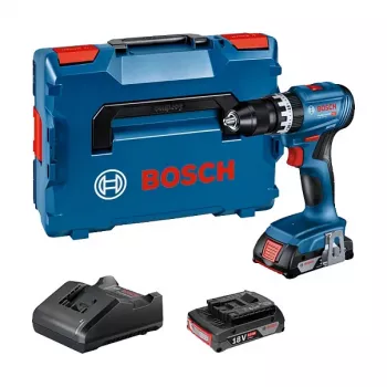 Bosch GSB 18V-45 Professional - κρουστικό δραπανοκατσάβιδο - μπαταρία - 2 ταχύτητες - τσοκ με κλειδί 13 mm - 45 N·m - 2 μπαταρίες - 18 V (06019K3303)