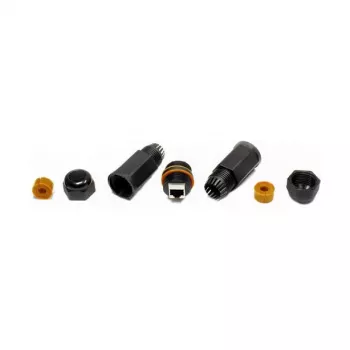 Good Connections ODC-02 εξωτερικός IP67 Cat.6A RJ45 ζεύκτης καλωδίου δικτύου, μαύρο