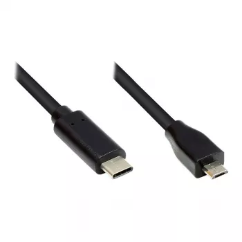 Good Connections GC-M0124 - 3 m - USB Type-C - Micro USB Type-B - βύσμα αρσενικό - βύσμα αρσενικό - 480 MB/s