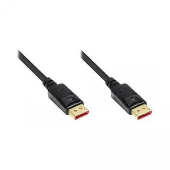 Καλώδιο σύνδεσης DisplayPort 1.4, 8K / UHD-2 @60Hz, επιχρυσωμένες επαφές, CU, μαύρο, 0,5m, Good Connections® (4814-005S)