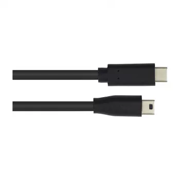 Καλώδιο σύνδεσης USB 2.0, βύσμα USB-C(TM) σε βύσμα Mini-B-5-Pin, μαύρο, 3m, Good Connections (3310-CM030)