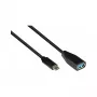 Good Connections 2811-OTG - 0,1 m - USB C - USB A - USB 3.2 Gen 1 (3.1 Gen 1) - 5000 Mbit/s - μαύρο